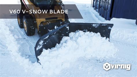 v blade for skid steer|v60 snow blade.